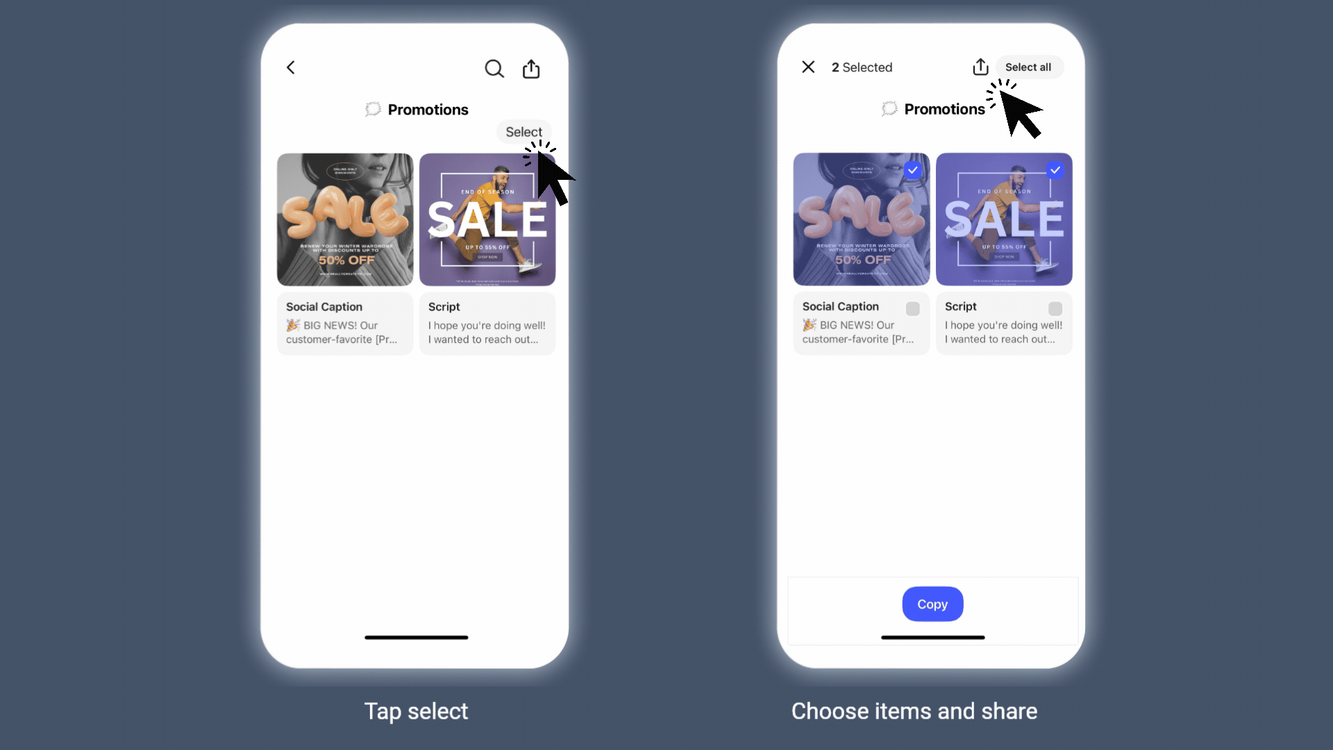 share multiple content pieces.gif